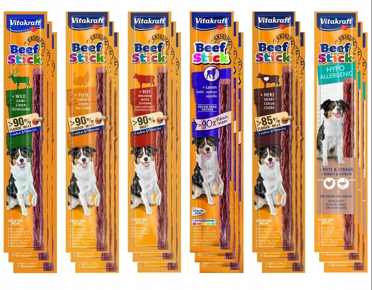 Vitakraft Beef Stick Przysmak dla Psa MIX SMAKÓW 18szt