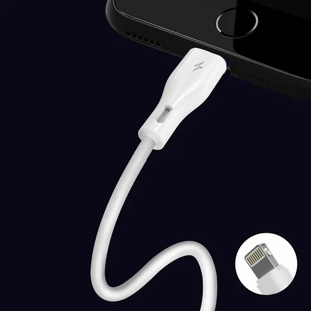 kabel-dudao-l2l-usb-a-lightning-3a-2m-bialy-zlacza-usb-apple-lightning