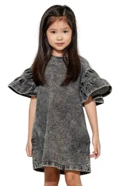 sukienka-dziewczeca-czarna-miekki-jeans-falbanki-all-for-kids-r-140-146