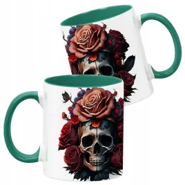 kubek-ceramiczny-ciemno-zielony-wzory-halloween-jesien-na-prezent