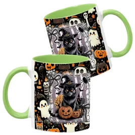 kubek-ceramiczny-330ml-zielony-wzory-halloween-jesien-na-prezent