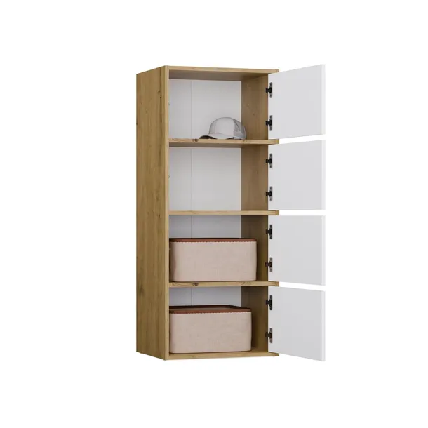komoda-alma-front-biel-korpus-dab-artisan-kolekcja-inna
