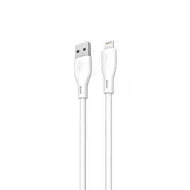 dudao-przewod-kabel-ladowania-usb-apple-lightning-3a-2m-bialy