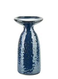 swiecznik-yarine-blue-ceramiczny-niebieski-20-cm-mondex-dekoracyjny