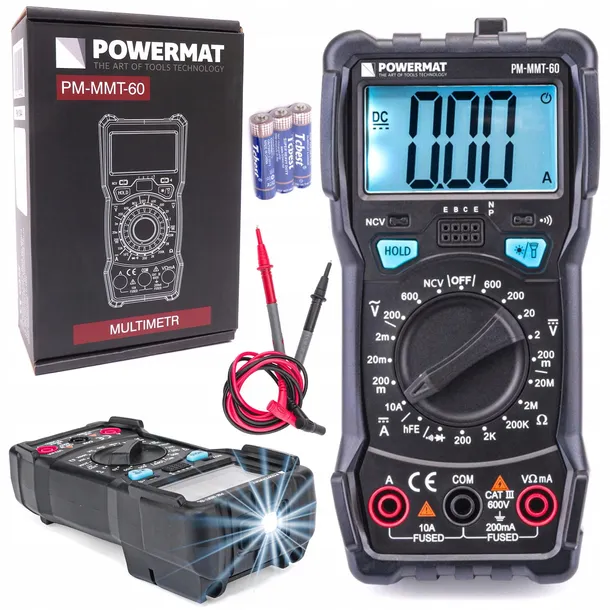 multimetr-reczny-powermat-pm-mmt-60-stan-nowy-pomiar-ciaglosc-napiecie-przemienne-ac-napiecie-stale-dc-parametry-diody-prad-staly-dc-rezystancja-wzmocnienie-tranzystora