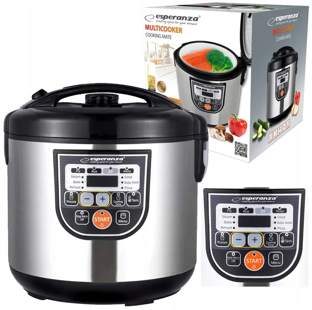 multicooker-esperanza-ekg011-srebrny-funkcje-gotowania-duszenie-gotowanie-na-parze-pieczenie-podgrzewanie-rozmrazanie-smazenie