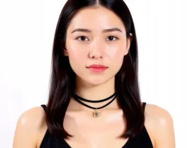 czarny-choker-naszyjnik-chocker-zloty-rzemyk-przywieszka