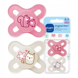 smoczek-uspokajajacy-mam-baby-start-0m-ortodontyczny-silikonowy-2-szt