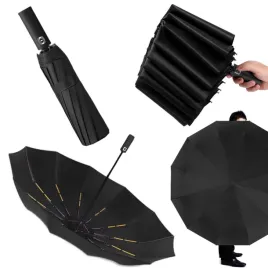 skladany-maly-czarny-parasol-automatyczny-wzmacniany-solidny-klasyczny
