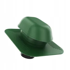 kominek-sanitarny-odpowietrzajacy-fi150-pod-gont-pape-zielony-6020