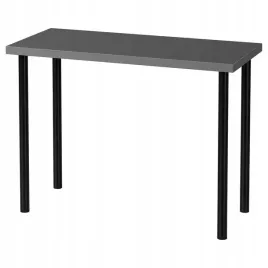ikea-linnmon-adils-stol-biurko-ciemnoszary-czarny-100x45-cm