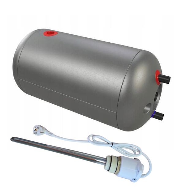 Bojler 100 L z grzałką 2 kW podwójna wężownica Elektromet WGJ-MAX