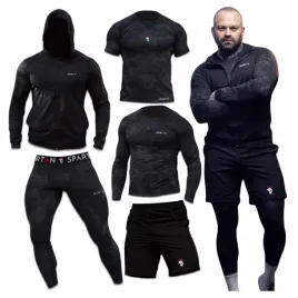 odziez-bielizna-bluzka-t-shirt-rashguard-getry-szorty-termoaktywna-sport-5x