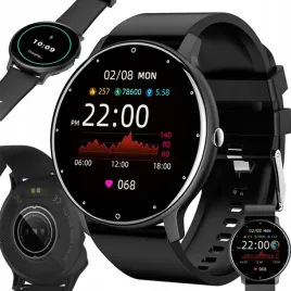 smartwatch-zegarek-damski-meski-gumowy-pasek-sport-bluetooth-rozmowy