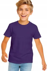 koszulka-dziecieca-t-shirt-dla-chlopca-dziewczynki-purpurowa-134-140