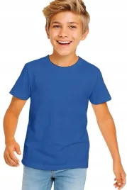 koszulka-dziecieca-t-shirt-dla-chlopca-dziewczynki-niebieska-134-140