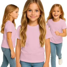 koszulka-dziecieca-t-shirt-dla-chlopca-dziewczynki-jasno-rozowa-146-152