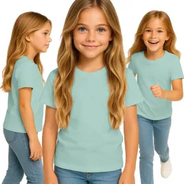 koszulka-dziecieca-t-shirt-dla-chlopca-dziewczynki-mietowa-158-164