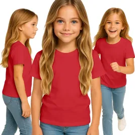 koszulka-dziecieca-t-shirt-dla-chlopca-dziewczynki-czerwona-158-164