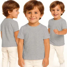 koszulka-dziecieca-t-shirt-dla-dziecka-bawelniana-szary-melanz-146-152