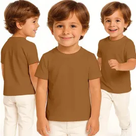 koszulka-dziecieca-t-shirt-dla-dziecka-bawelniana-brazowa-104