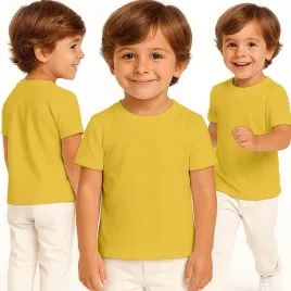 koszulka-dziecieca-t-shirt-dla-dziecka-bawelniana-zolta-110-116