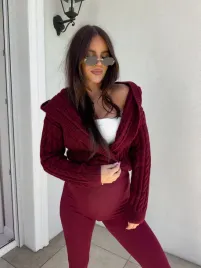 sweter-by-me-bomberka-kaptur-bordowy