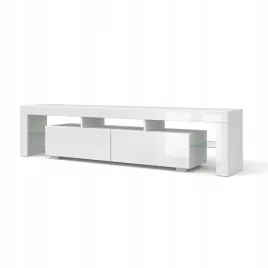 szafka-rtv-190-cm-bialy-mat-korpus-bialy-polysk-fronty