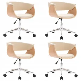 obrotowe-krzesla-stolowe-4-szt-kremowe-obite-sztuczna-skora