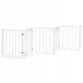 skladana-bramka-dla-psa-z-drzwiami-6-paneli-biala-300-cm