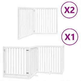 skladana-bramka-dla-psa-z-drzwiami-8-paneli-biala-640-cm
