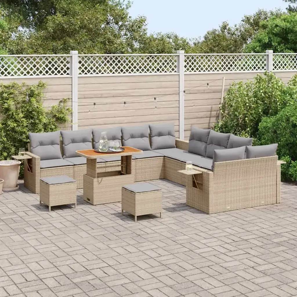zestaw-sof-na-ogrod-13-pcs-bezowy-polirattan-stan-nowy