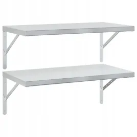 polki-scienne-2-szt-75x40-cm-srebrna-stal-nierdzewna