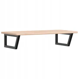 polka-scienna-pod-umywalke-stal-i-lite-drewno-debowe