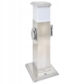 slupek-ogrodowy-z-gniazdami-stal-nierdzewna-z-oswietleniem