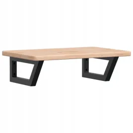 polka-scienna-pod-umywalke-stal-i-lite-drewno-debowe