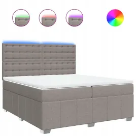 lozko-kontynentalne-z-materacem-taupe-tkanina-200x200-cm
