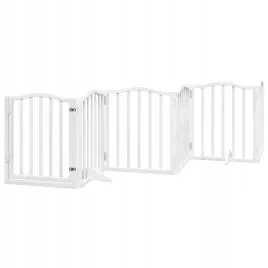 skladana-bramka-dla-psa-z-drzwiami-6-paneli-biala-300-cm