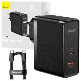 ladowarka-sieciowa-baseus-gan5-pro-usb-c-usb-100w-kabel-czarna