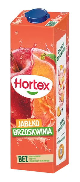 hortex-jablko-brzoskwinia-napoj-1-l-stan-nowy