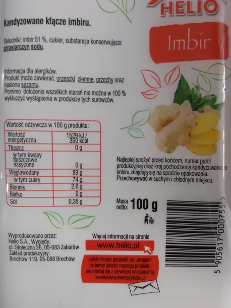 helio-imbir-100-g-stan-nowy