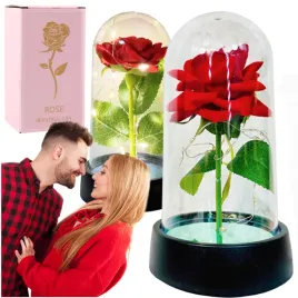 wieczna-roza-kwiat-czerwona-dekoracyjna-na-prezent-w-kopule-z-lampkami-led