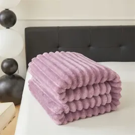 gruby-prazek-koc-3d-160x200-cm-mikrofibra-fioletowy-miekki-puszysty-narzuta