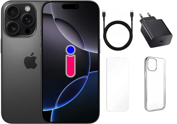 IPHONE 16 PRO 256GB TYTAN CZARNY ESIM JAK NOWY