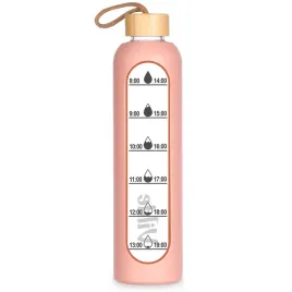 butelka-na-wode-szklana-z-silikonowym-pokrowcem-lososiowa-1-l