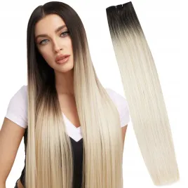 wlosy-syntetyczne-na-tasmie-sztuczne-proste-dlugie-ombre-blond-150g-65cm