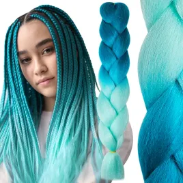 wlosy-syntetyczne-warkoczyki-sztuczne-ombre-niebieski-mieta-60cm-100g-b108