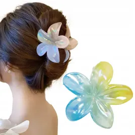 klamra-do-wlosow-kwiat-plumeria-kwiat-hawajski-niebiesko-zolta-perla
