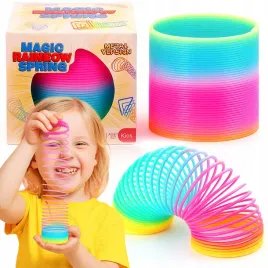Zdjęcie produktu SPREŻYNA TĘCZOWA MAGICZNA SPRĘŻYNKA KOLOROWA ZABAWKOWA MAGIC SPRINGS