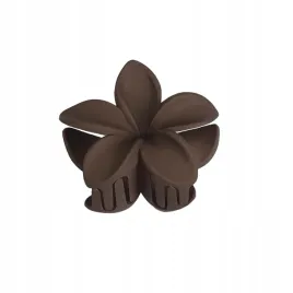 klamra-do-wlosow-plumeria-kwiat-hawajski-matowy-brazowy-ciemny-9-cm-duza